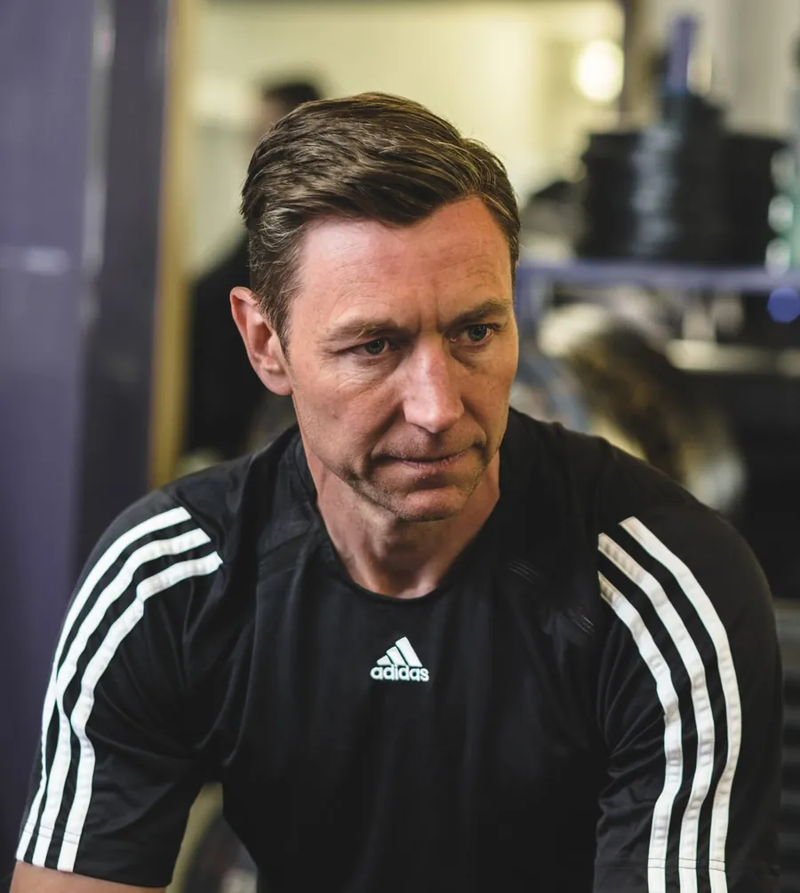 Paul Armstrong in the gym